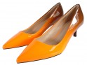 Sieviešu zemie ombre oranžās krāsas stilettes - 4