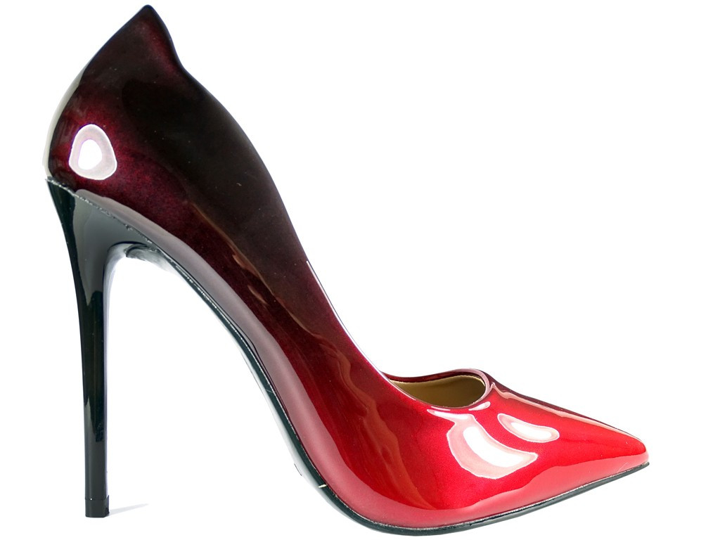 Stilettos roșii ombre pentru femei - 1