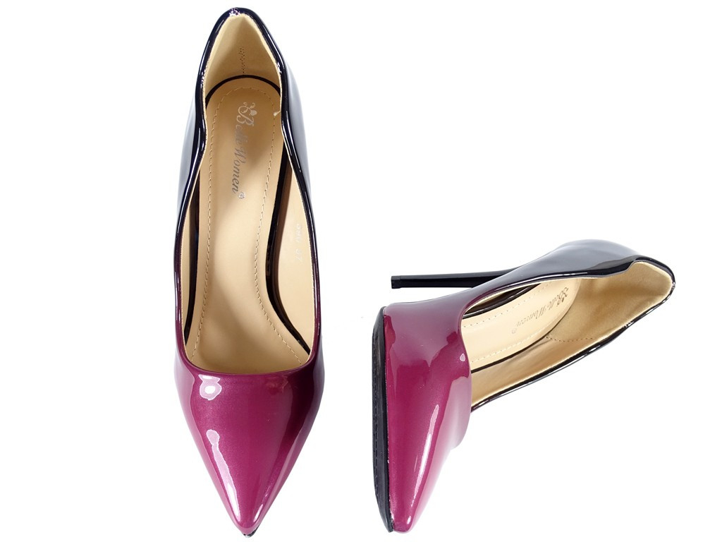 Damen hohe ombre lila Stilettos - 5