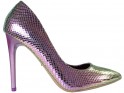 Violetiniai vaivorykštiniai stiletto bateliai undinėlei - 1