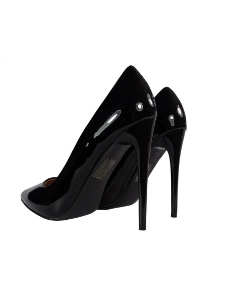 Damen hohe schwarze Stiletto-Absätze - 2