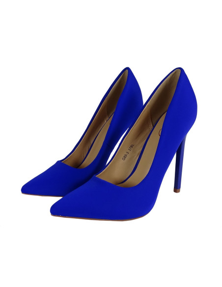 Talons hauts pour femmes bleu cobalt - 4