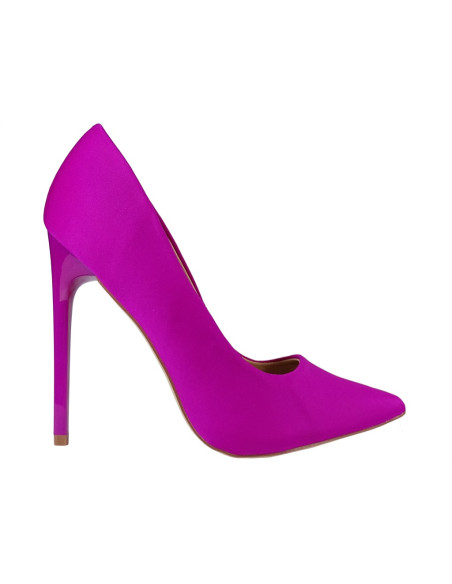 Dámské vysoké jehlové podpatky růžové fushia - 1