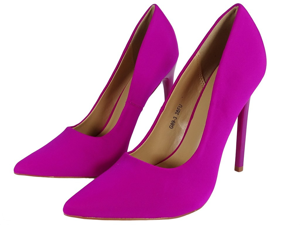 Dámske vysoké ihlice ružová fushia - 4