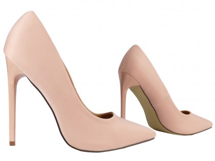 Жіночі туфлі на високих підборах світло-рожеві - 3