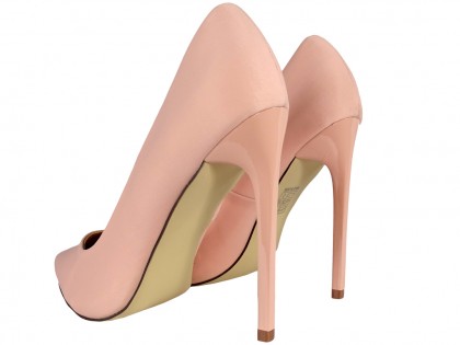 Pantofi cu tocuri înalte de damă roz deschis roz - 2
