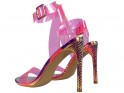 Sandale stiletto roz iridescent transprent - 3