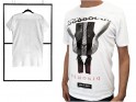 Balts vīriešu t-krekls ar erotisku rakstu - 4