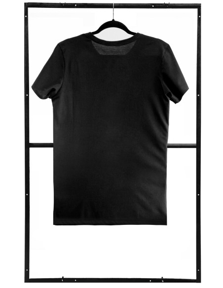 Black cotton t-shirt sexy pattern - 3
