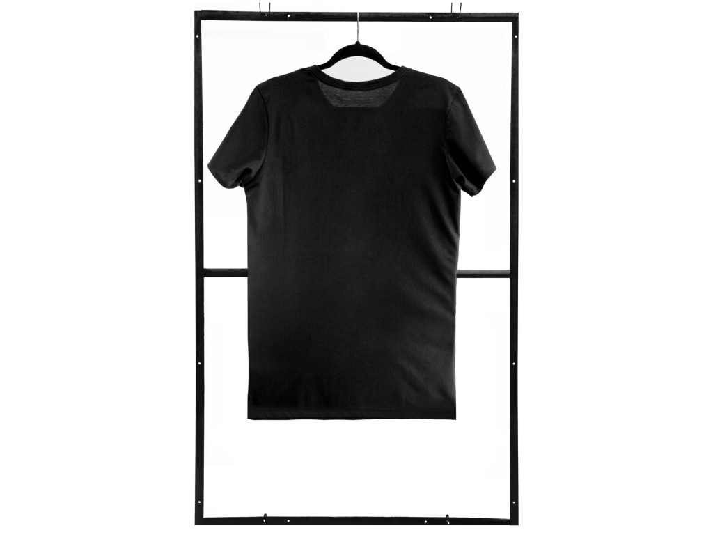 Męski t-shirt czarny z erotycznym nadrukiem - 3