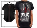 Męski czarny t-shirt erotyczny nadruk - 3