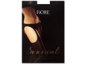 Black opaque tights with a strap imitating stockings - 1