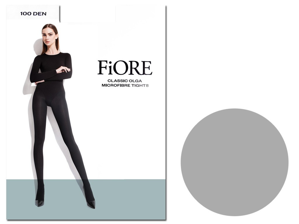 Schwarze glatte, blickdichte Strumpfhose 100 den Olga - 5