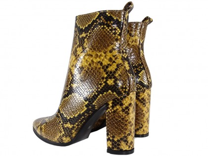 Serpentine snake boots ladies eco leather - 2