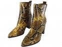 Жіночі черевики зі зміїної екошкіри - 4
