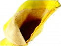 Żółte botki damskie eko skóra na słupku