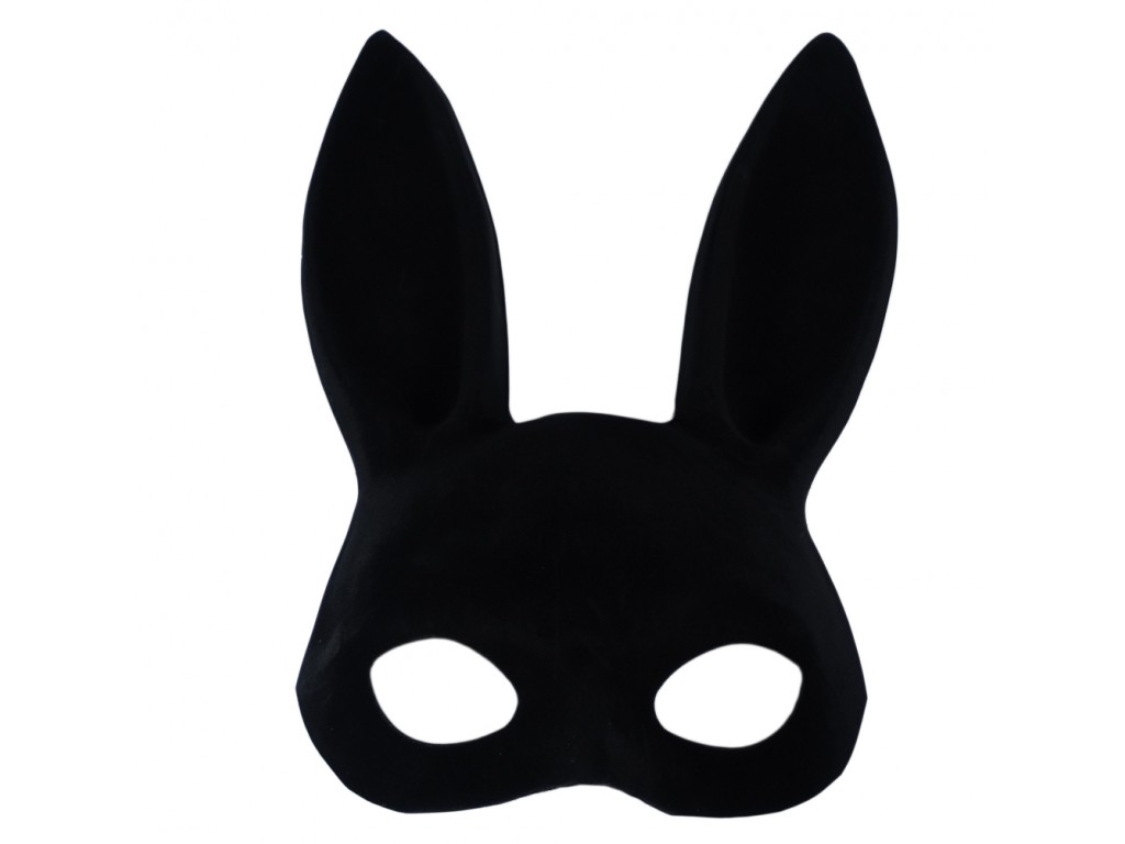 Schwarzes Kaninchen Augenmaske - 1