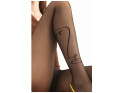 Smooth 20den tights with face pattern - 2
