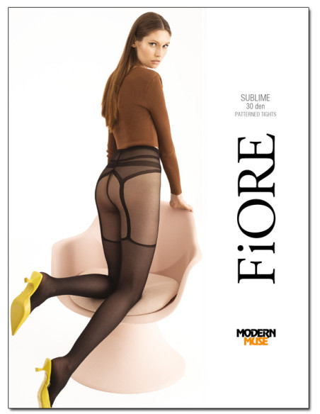 Women's tights imitating stockings 30 den - 1