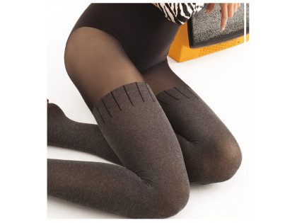 Melange tights imitating stockings 60den - 2