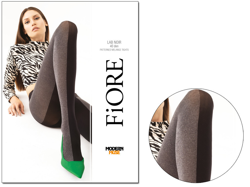 Pantyhose 40den, vertical pattern - 3