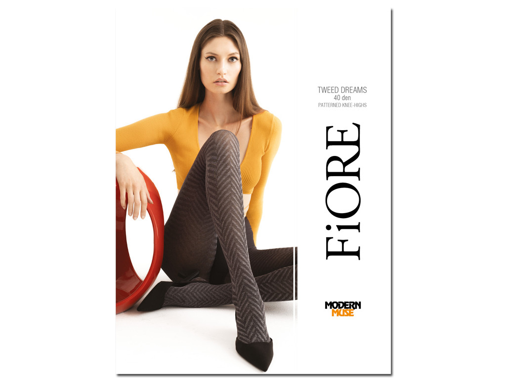 40den tights in a twill pattern - 1