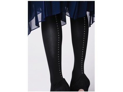 Patterned microfibre opaque tights - 2