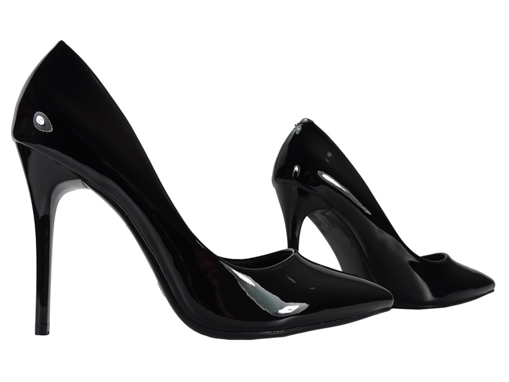 Schwarze Stiletto-Absätze für Frauen - 4