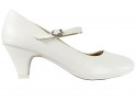 Women's white pumps wedding shoes - 1