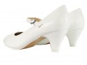Dámske biele lodičky svadobné topánky - 2