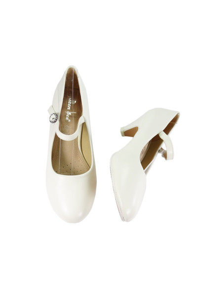 Chaussures de mariage à talons blancs pour femmes - 4