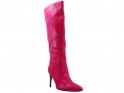 Pink spring eco leather boots - 3