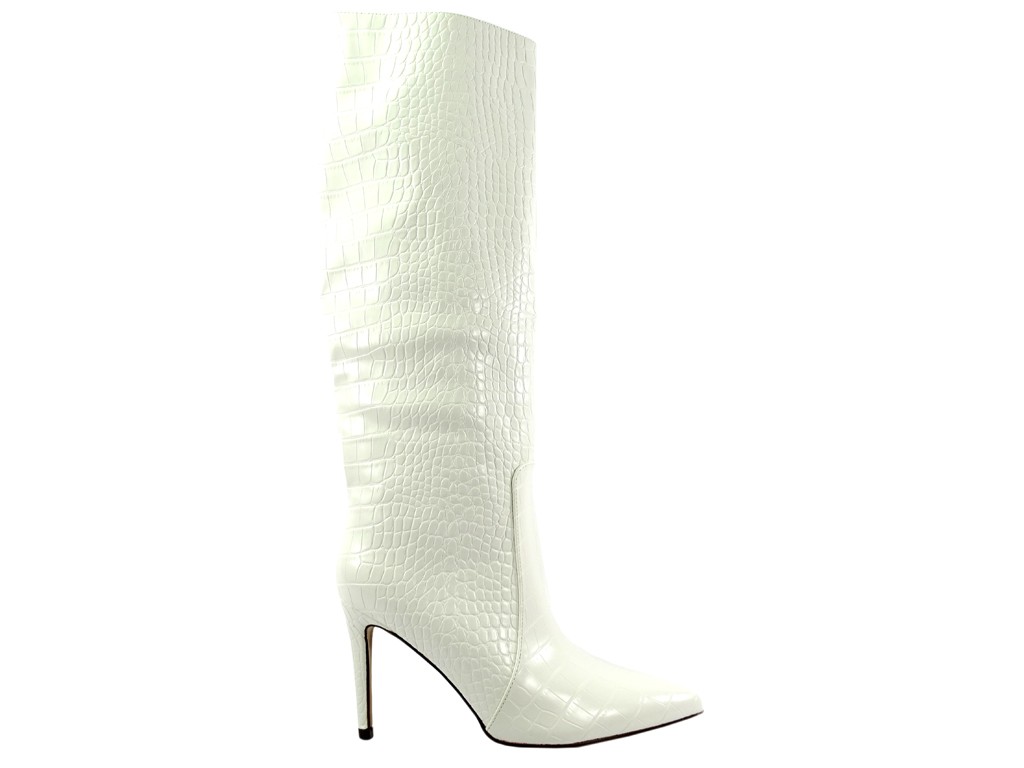 White spring eco leather boots - 1