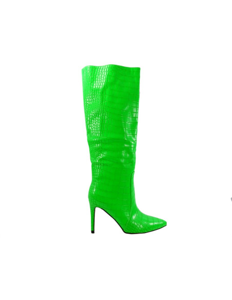 Grüne Frühlingsstiefel eko Leder - 1