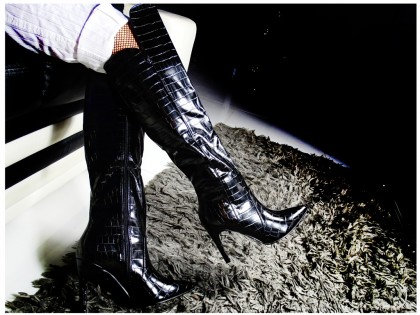 Чорні жіночі черевики-котелки з екошкіри - 2