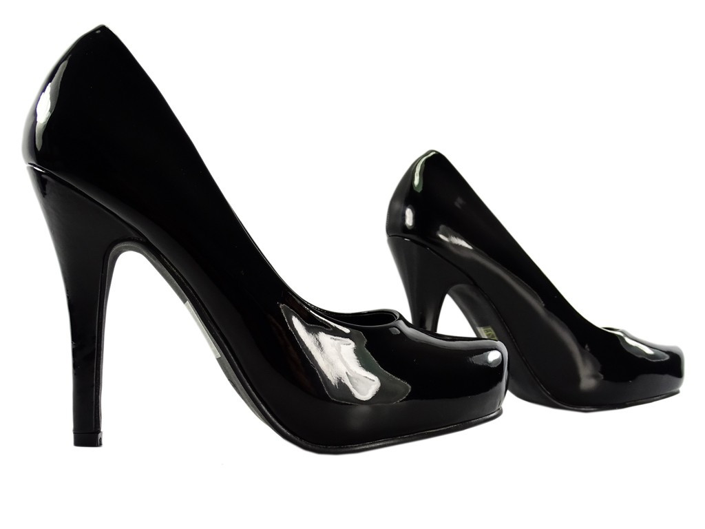 Black women's platform stilettos - 3