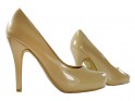 Beige Damen Plateau Stilettos - 3