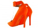 Oranži neona stiletto papēži ar potītes siksnu - 2