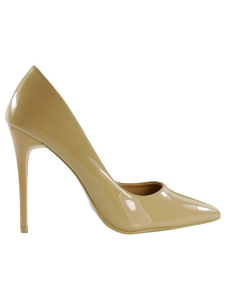 Smilškrāsas bēšas krāsas klasiskie sieviešu stilettos - 1