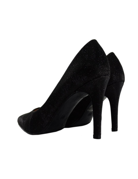 Women's black glittering stilettos - 2 Women's black glittering stilettos - 2