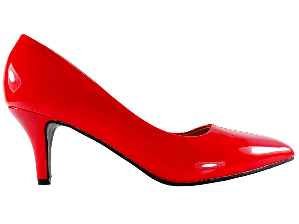 Червоні туфлі на шпильках - туфлі великих розмірів - 1