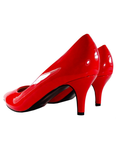 Rote Stiletto-Pumps Pumps große Größen - 2
