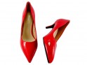 Roșu stiletto pantofi de dimensiuni mari - 4