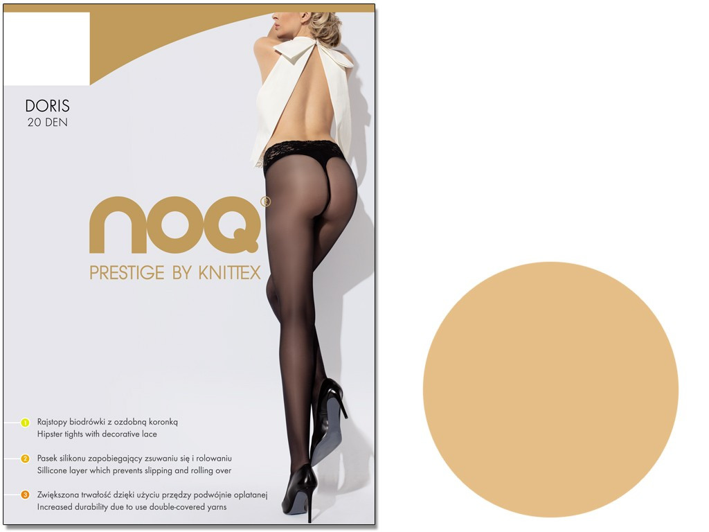 Lace waist tights Doris 20 den - 3