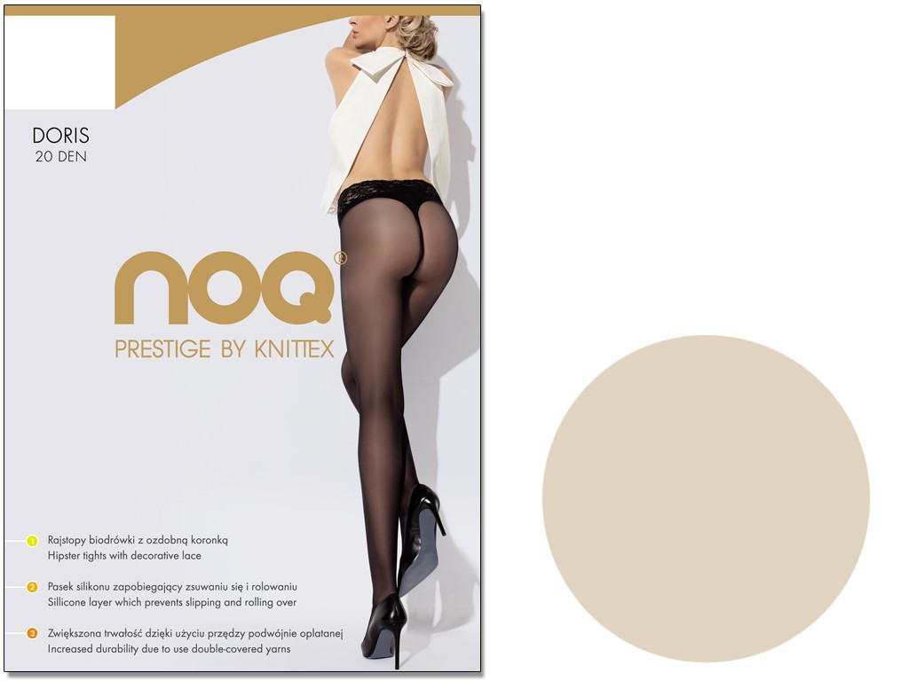 Lace waist tights Doris 20 den - 5
