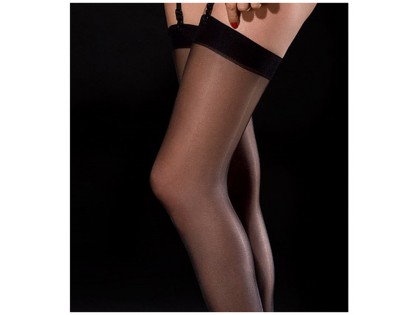 Black smooth stockings to the waist 20den - 2