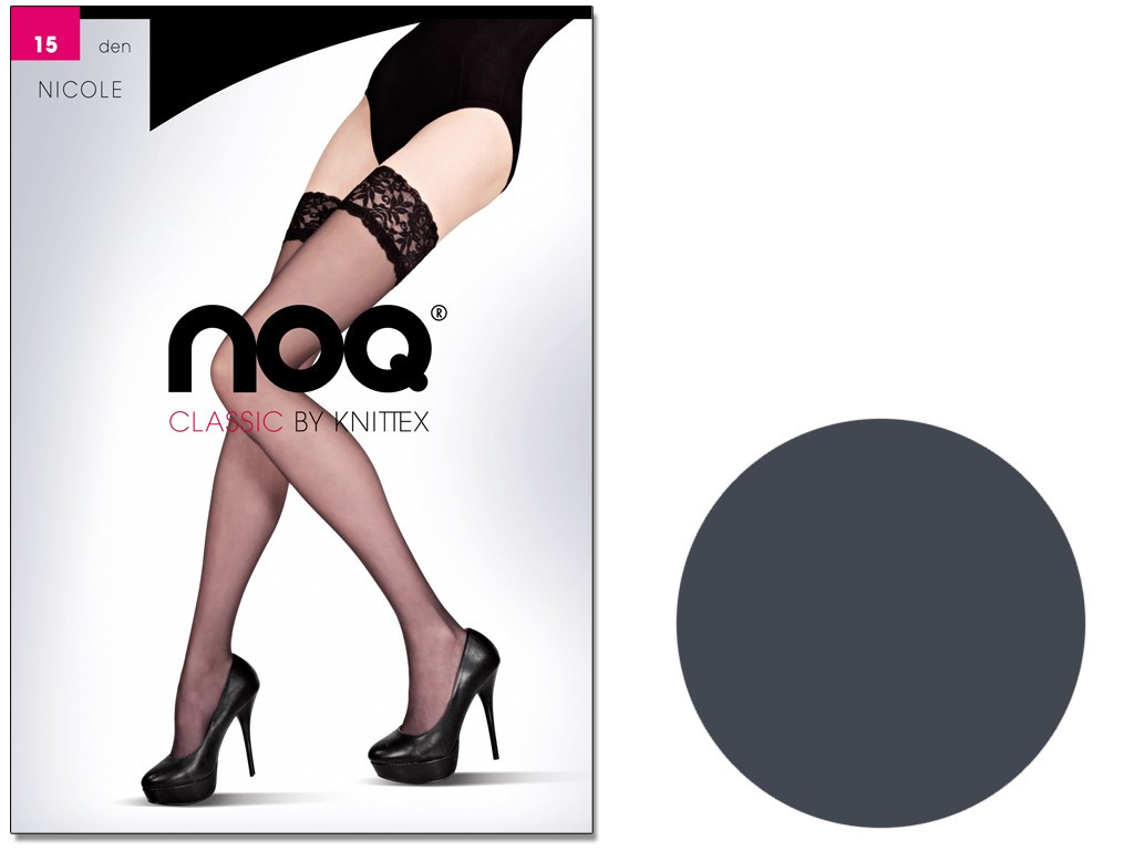 Self-supporting stockings plain Nicole 15 DEN - 5