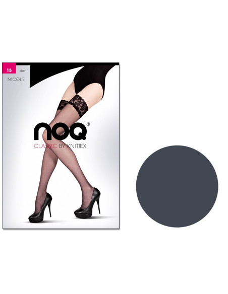 Self-supporting stockings plain Nicole 15 DEN - 5