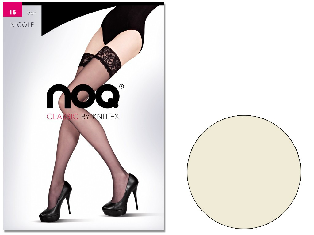 Self-supporting stockings plain Nicole 15 DEN - 10