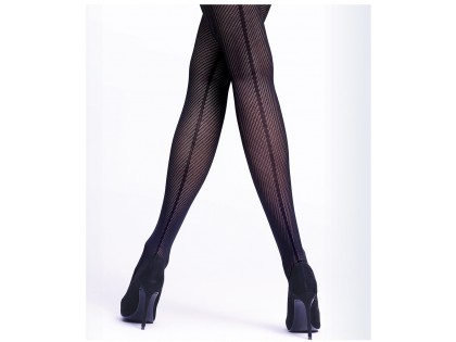 Women's patterned tights 30 den SALSAYA with seam